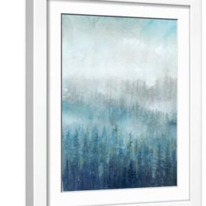 Above the Mist I - White Framed Art Print Wall Art, 12x16