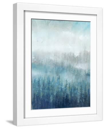 Above the Mist I - White Framed Art Print Wall Art, 12x16