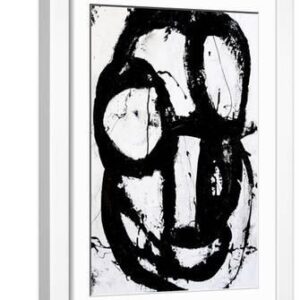Ace of Spades III - White Framed Art Print Wall Art, 12x18