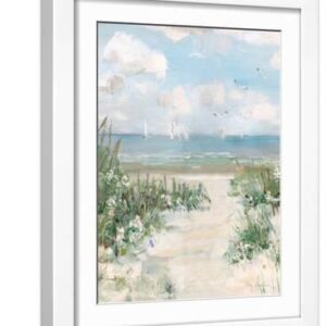 Anchors Away - White Framed Art Print Wall Art, 12x16