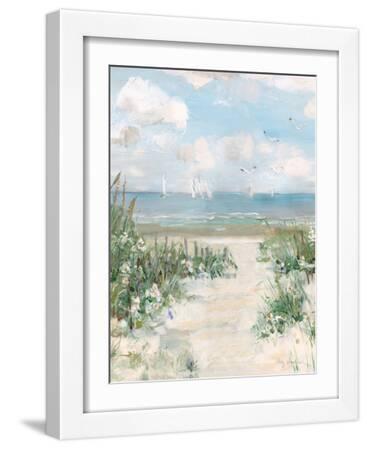 Anchors Away - White Framed Art Print Wall Art, 12x16