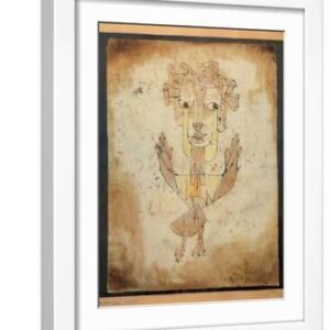 Angelus Novus, 1920 - White Framed Art Print Wall Art, 12x16