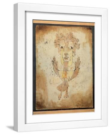 Angelus Novus, 1920 - White Framed Art Print Wall Art, 12x16