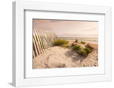 Beach Near Kitty Hawk, Outer Banks, North Carolina, United States of America, North America - White Framed Art Print Wall Art, 12x8