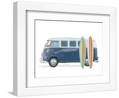 Beach Ride X - White Framed Art Print Wall Art, 12x9
