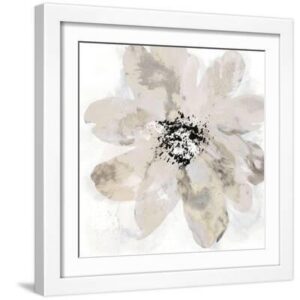Calyx IV - White Framed Art Print Wall Art, 16x16