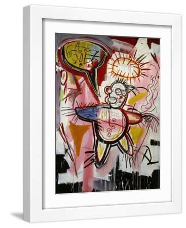 Donut Revenge - White Framed Art Print Wall Art, 12x16