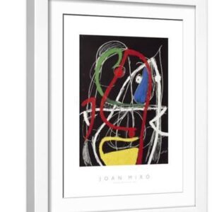 Femme, Oiseaux, 1976 - White Framed Art Print Wall Art, 12x16