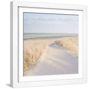 Fresh Breeze - White Framed Art Print Wall Art, 16x16