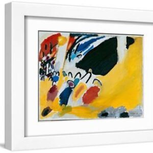Impression No. 3 (Concert) 1911 (Oil on Canvas) - White Framed Art Print Wall Art, 12x9