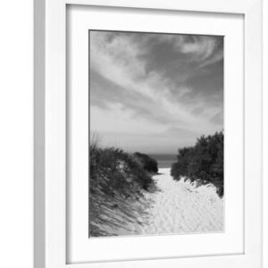 Lambert's Cove Beach, North Tisbury, Martha's Vineyard, Massachusetts, USA - White Framed Art Print Wall Art, 9x12