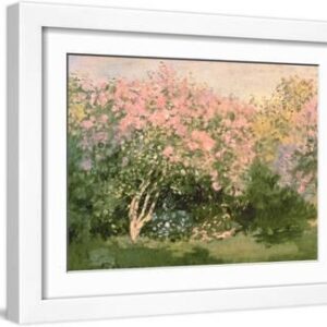 Lilac in the Sun, 1873 - White Framed Art Print Wall Art, 16x12