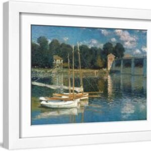 Monet: Argenteuil - White Framed Art Print Wall Art, 16x12