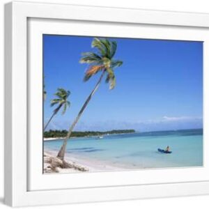 Punta Cana, Dominican Republic, West Indies, Central America - White Framed Art Print Wall Art, 16x12