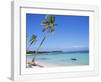 Punta Cana, Dominican Republic, West Indies, Central America - White Framed Art Print Wall Art, 16x12