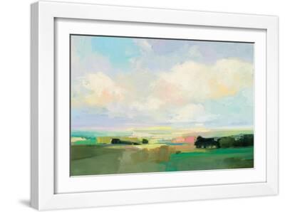 Summer Sky I - White Framed Art Print Wall Art, 18x12