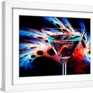 The Bar at the End of the Universe 1 - White Framed Art Print Wall Art, 16x12
