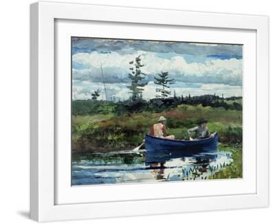 The Blue Boat, 1892 - White Framed Art Print Wall Art, 16x12