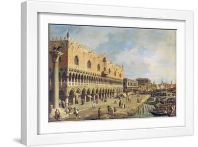 The Riva Degli Schiavoni, Venice - White Framed Art Print Wall Art, 18x12