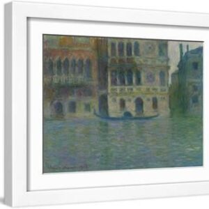 Venice, Palazzo Dario, 1908 - White Framed Art Print Wall Art, 16x12