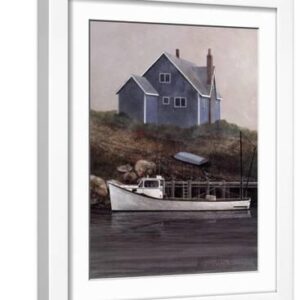 West Dover - White Framed Art Print Wall Art, 12x16